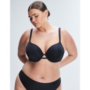 Savage X Fenty Balconette Bra Black 40H Full Coverage‎ Underwire Strappy Back